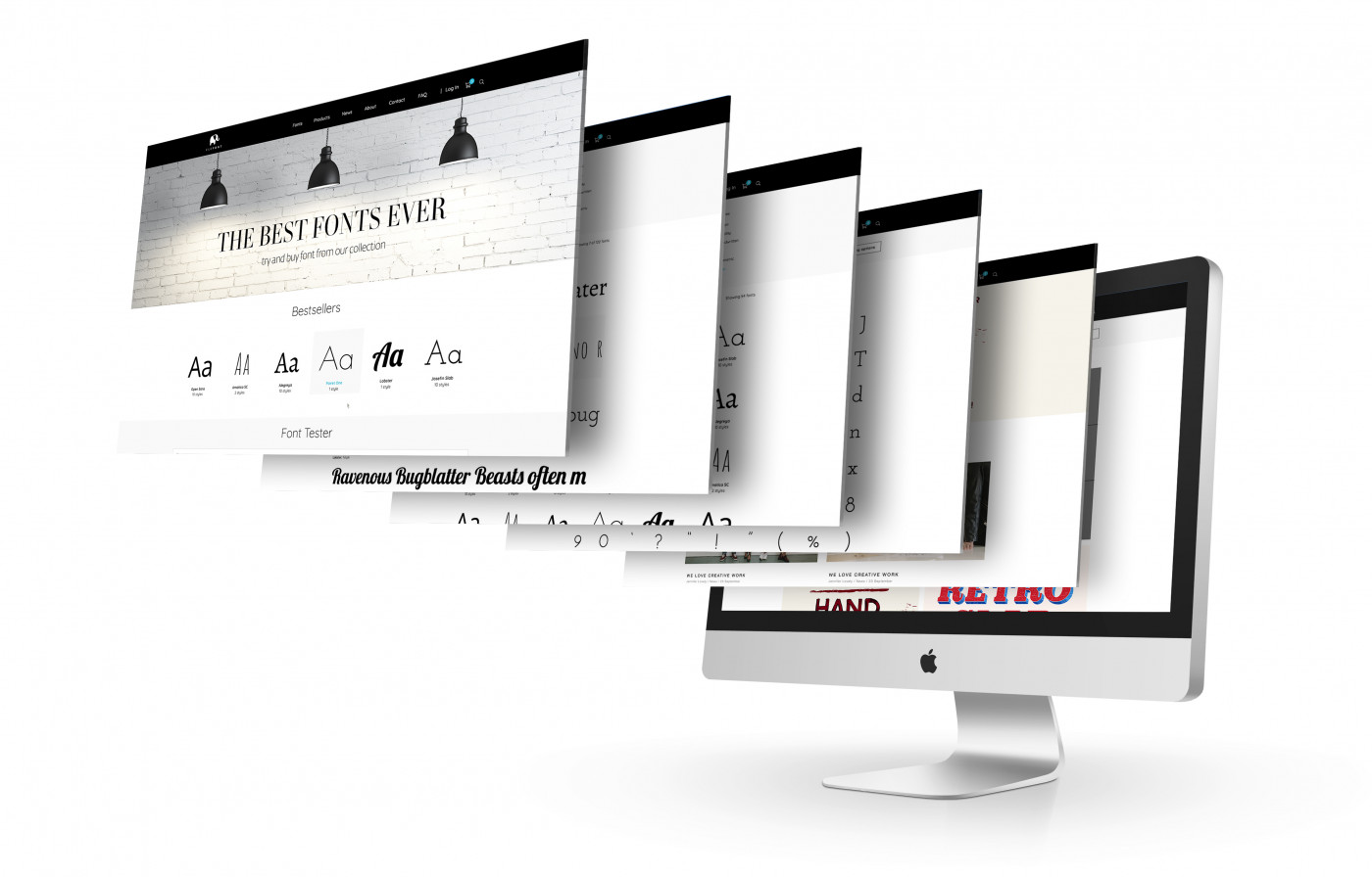 elefont template design w